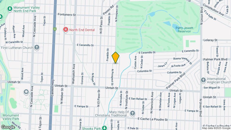 809 Columbia St Map and Location Details