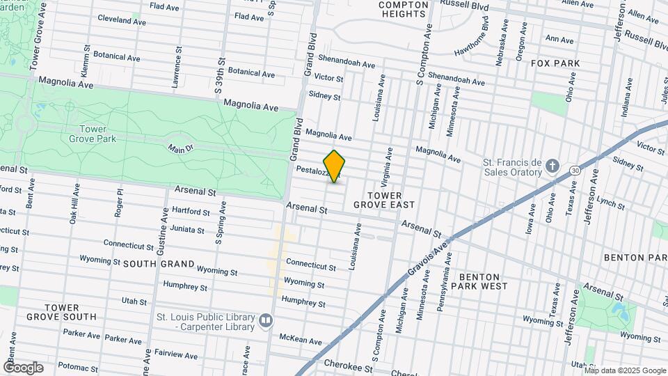 3449 Crittenden St Map and Location Details