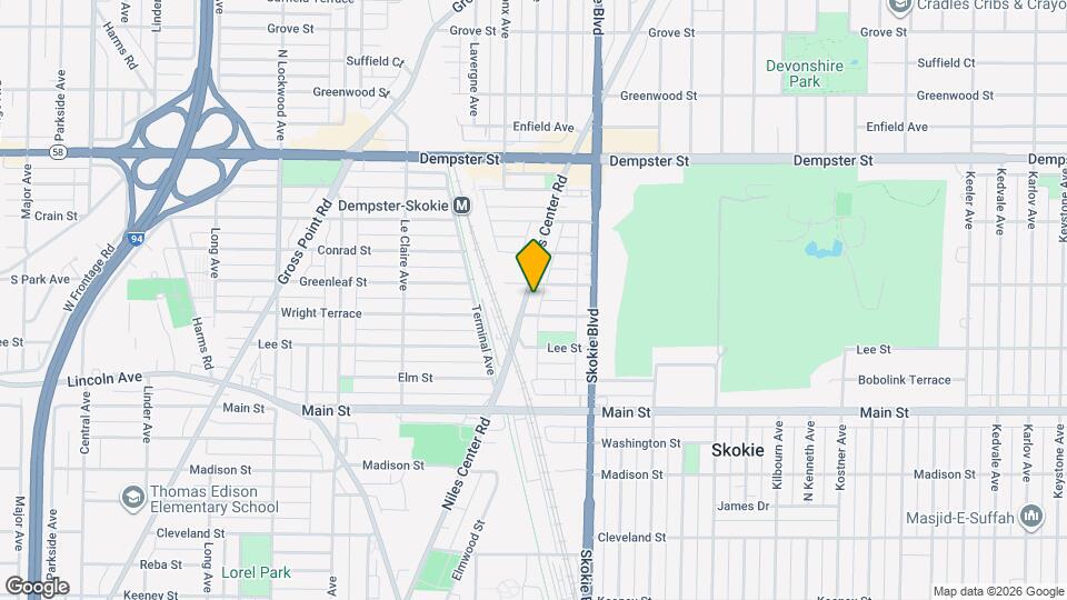 8549 Niles Center Rd-Unit -2-NORTH Map and Location Details