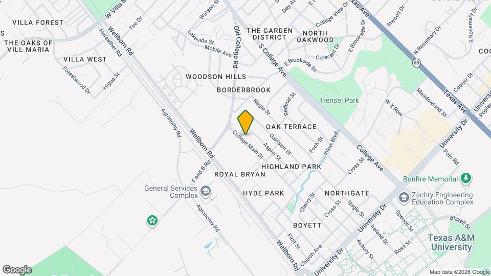 3901 College Main St Map and Location Details