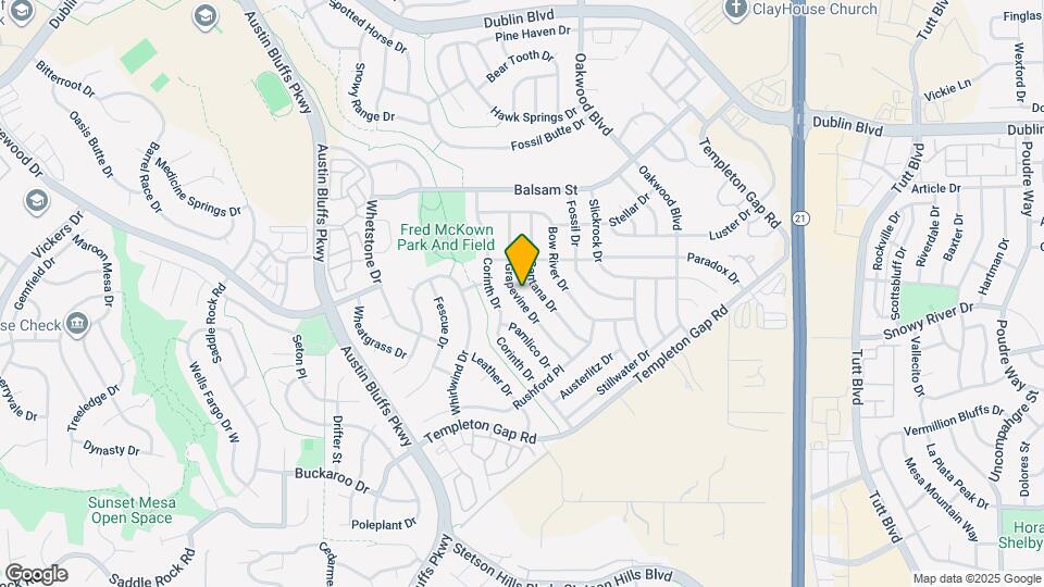 5895 Grapevine Dr Map and Location Details