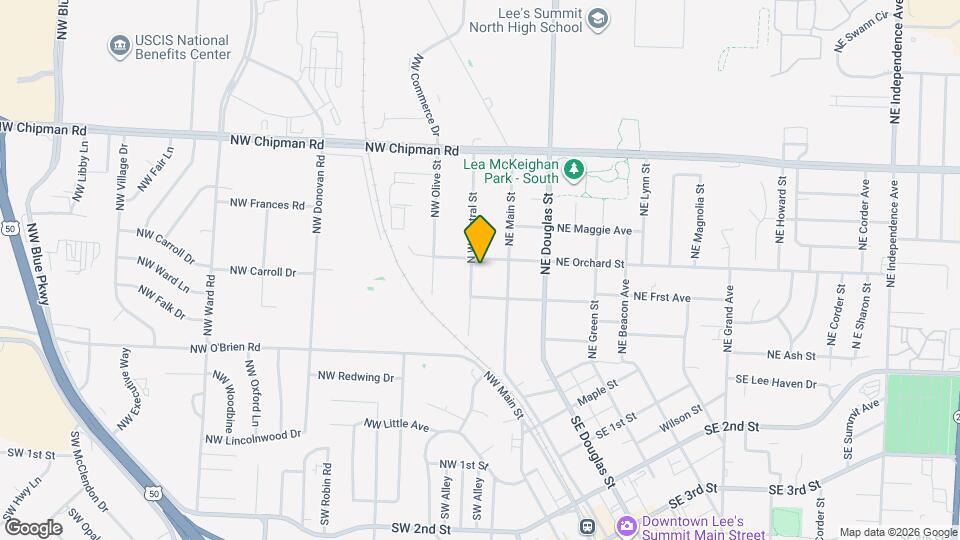 11 NW Orchard St Map and Location Details