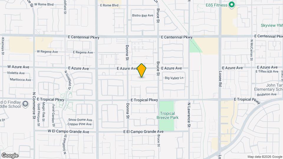 1020 Nevada Blaze Ave Map and Location Details