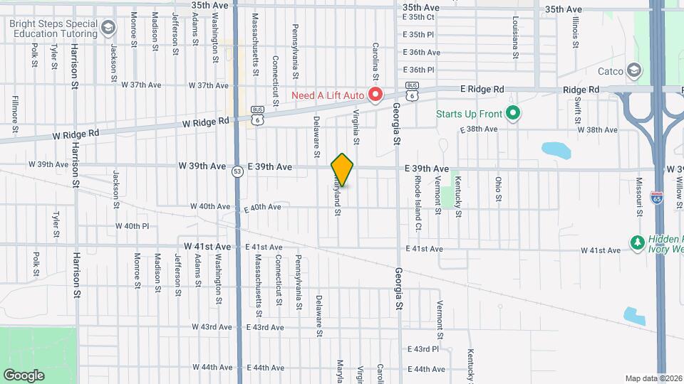 3957 Maryland St Map and Location Details