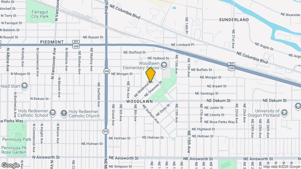 1032 NE Madrona St Map and Location Details