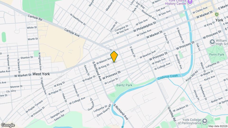 758 W King St Map and Location Details