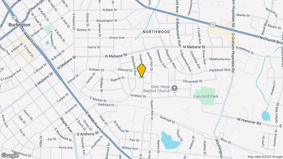 615-617 Texas Ave Map and Location Details