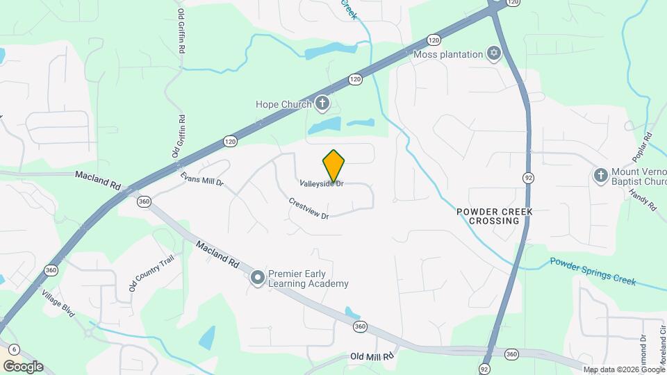 528 Valleyside Dr Map and Location Details