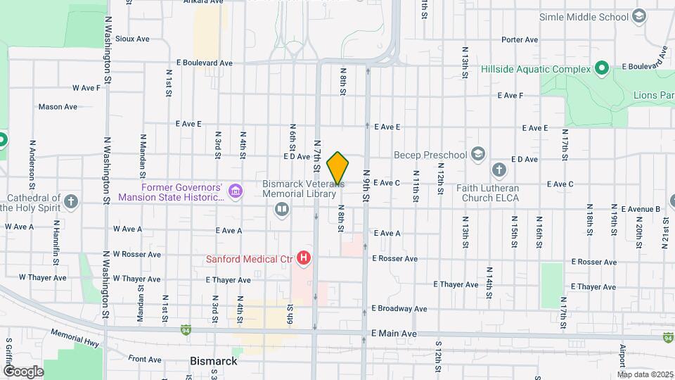 618 N 8th St-Unit -1 Map and Location Details