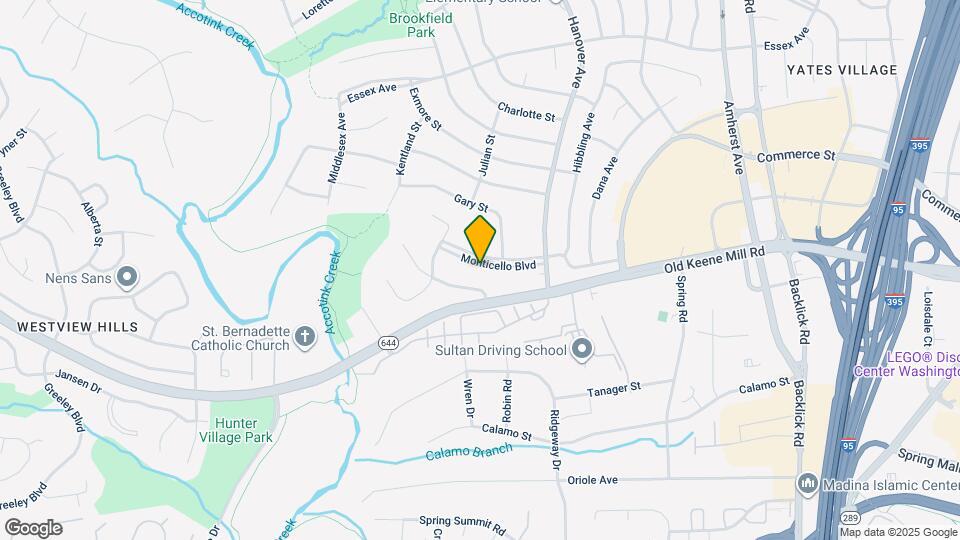 7319 Monticello Blvd Map and Location Details