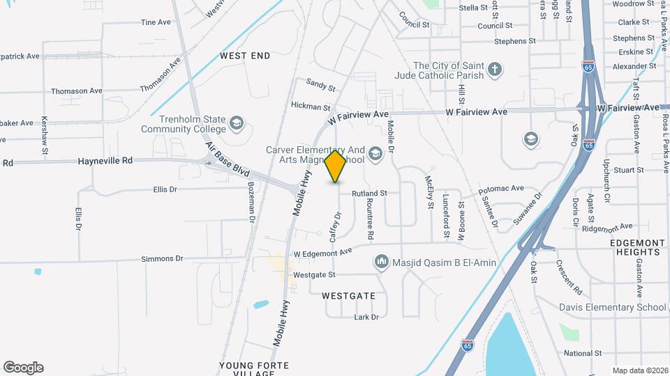 3208 Caffey Dr Map and Location Details