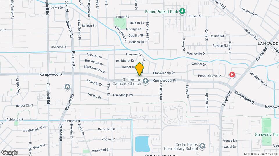 8886 Kempwood Dr Map and Location Details