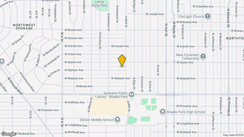 2212 W Olympic Ave Map and Location Details