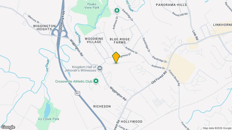 1305 Ashbourne Dr, Unit B Mapa y Detalles de la Ubicación