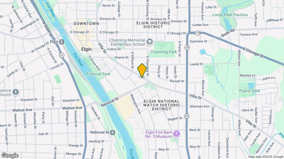 286 Villa St Map and Location Details