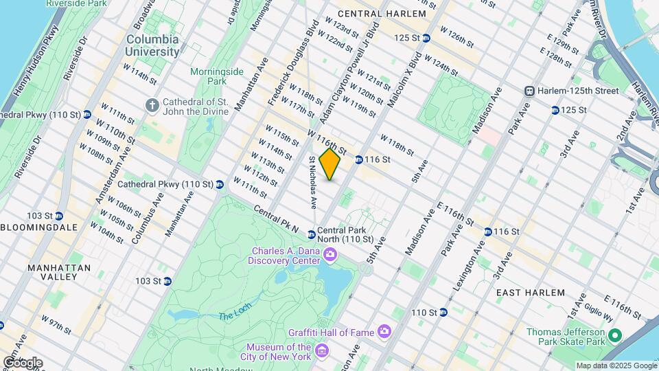 106 West 114th Street Map and Location Details