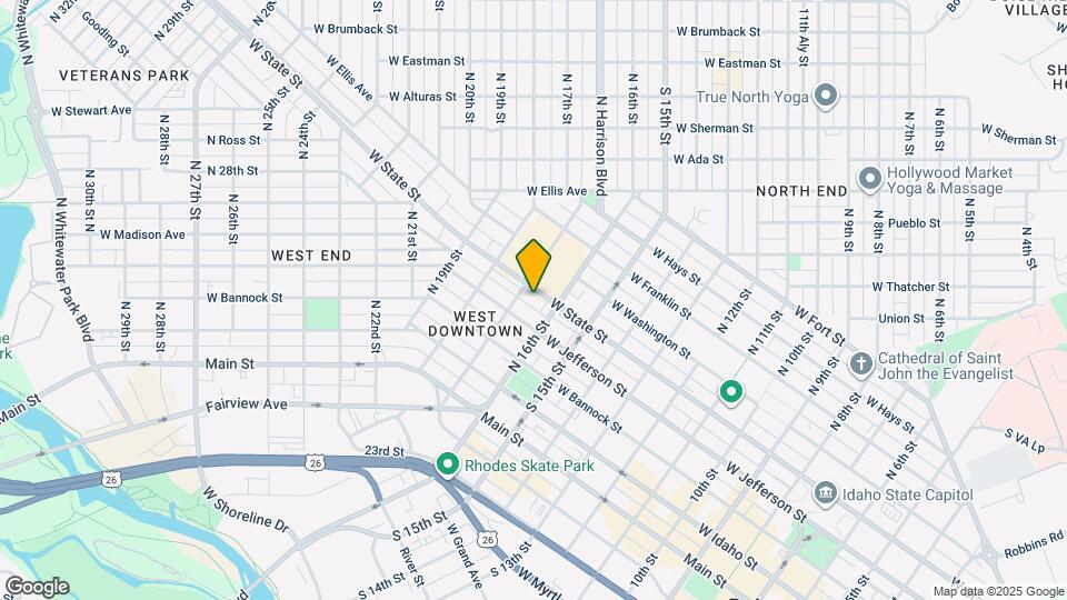 1625 W Hays St, Unit Hay's St Studio Map and Location Details