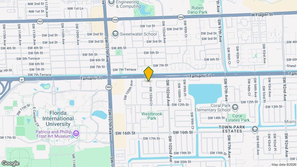 10384 SW 9th Ter, Unit 2-7A Map and Location Details
