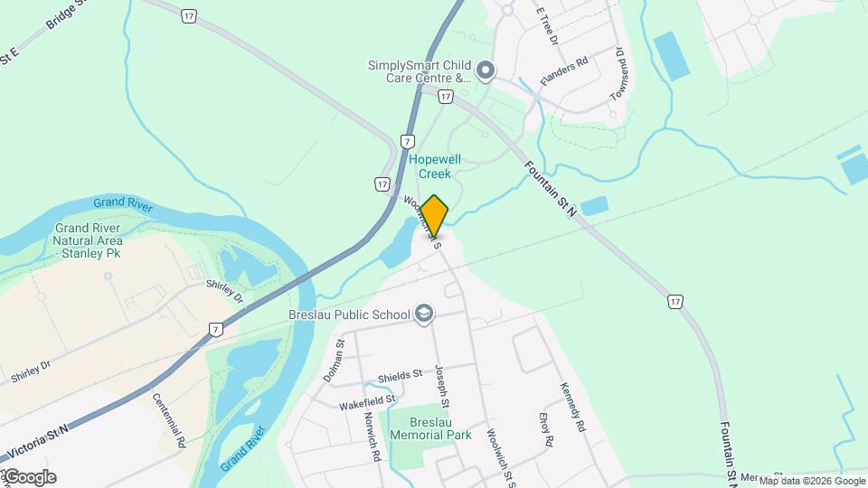 38 Woolwich St S Map and Location Details