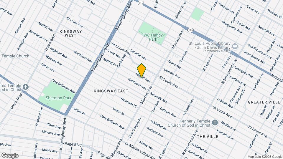 4742 Maffitt Ave Map and Location Details