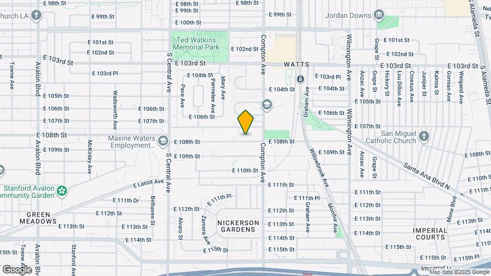 1511 E 108th St Map and Location Details