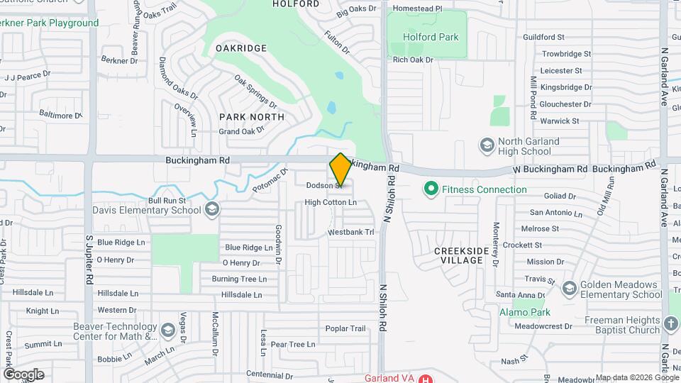 2634 Dodson St Map and Location Details