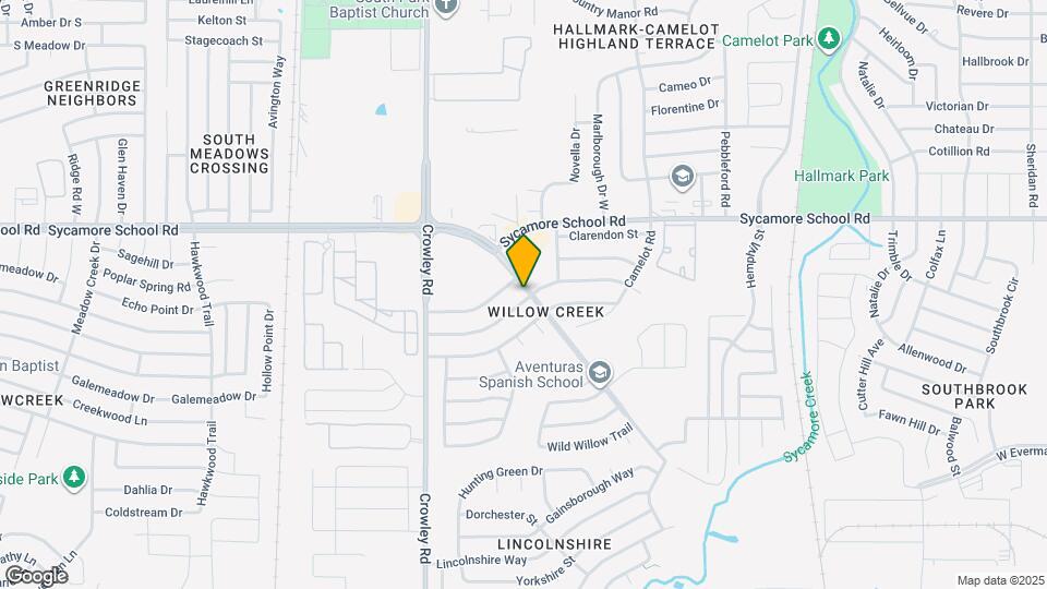 1700 Willow Park Dr Map and Location Details