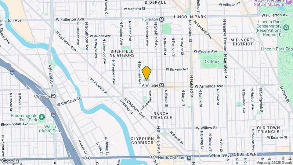 2014 N Kenmore Ave Map and Location Details