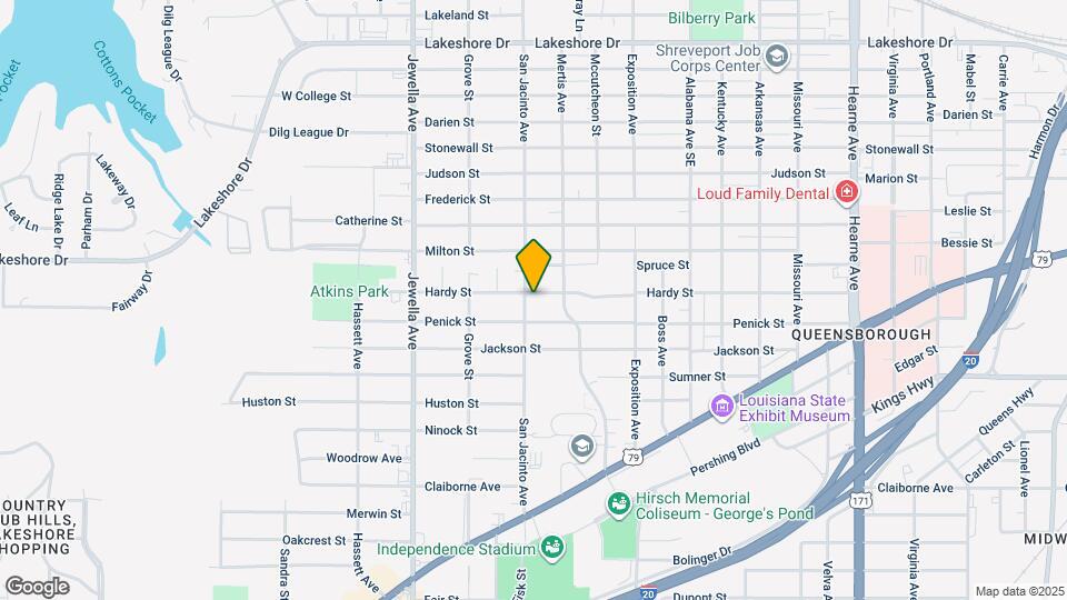 3445 Hardy St Map and Location Details