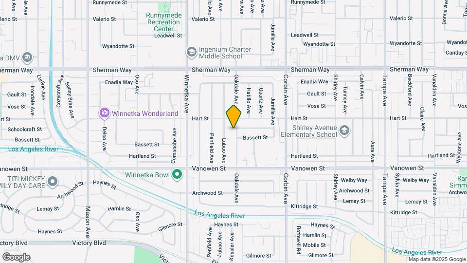 6929 Oakdale Ave Map and Location Details
