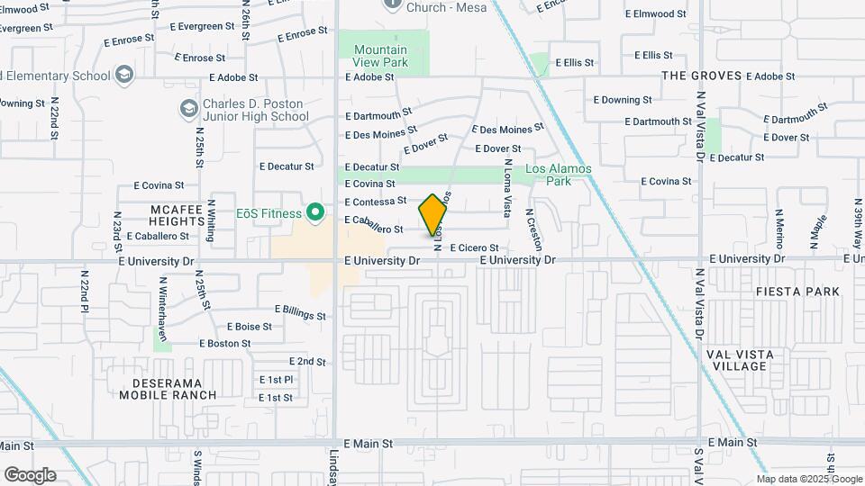 3012 E Cicero St Mapa y Detalles de la Ubicación