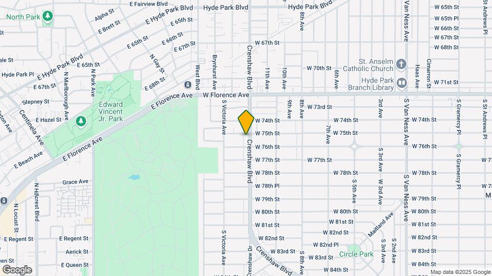 7509-7515 Crenshaw Blvd Map and Location Details