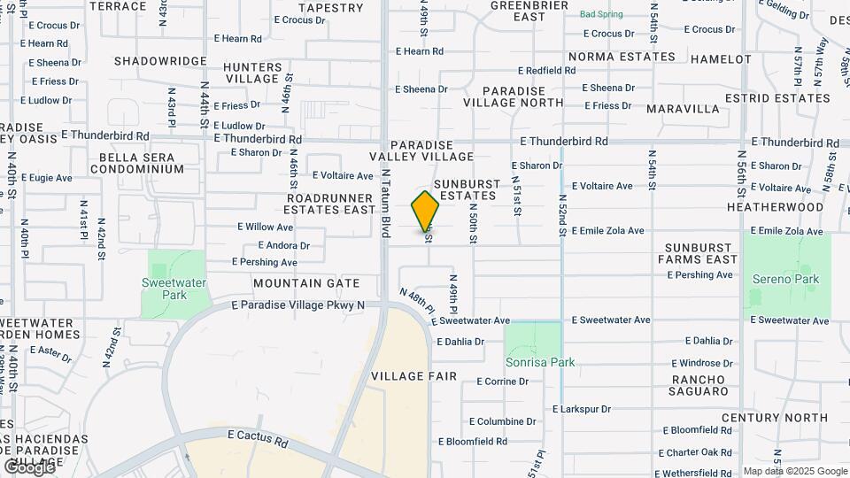 4844 E Andora Dr Map and Location Details