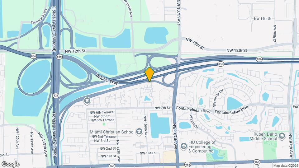 10847 NW 7th St Map and Location Details