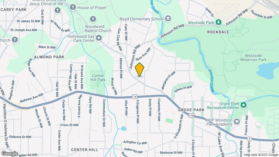 869 Hollywood Rd NW Map and Location Details