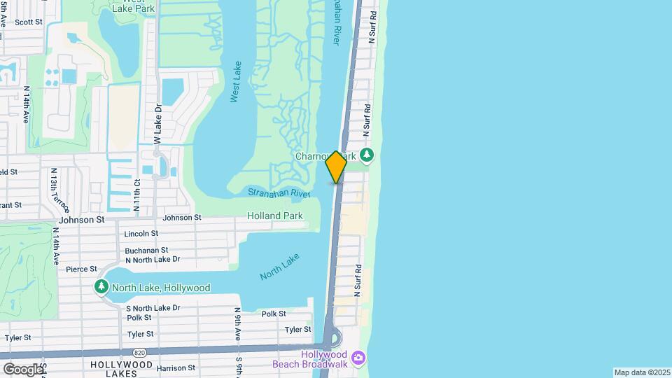 1406 N Ocean Dr Mapa y Detalles de la Ubicación