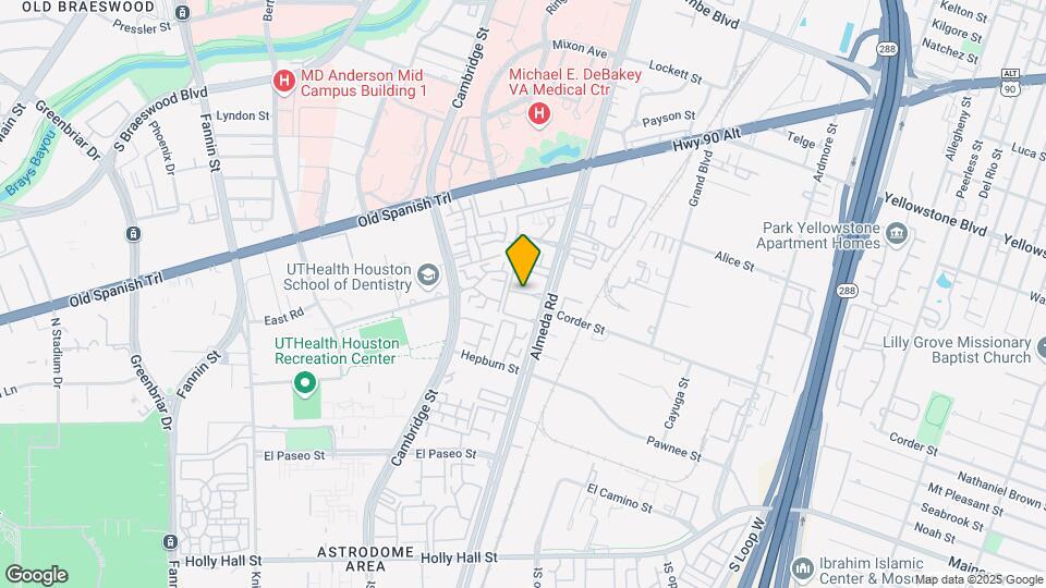 7200 Almeda Rd, Unit 312 Mapa y Detalles de la Ubicación