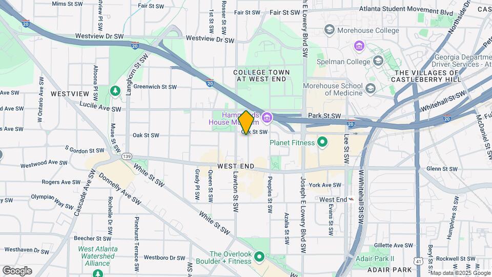 1060 Oak St SW Map and Location Details