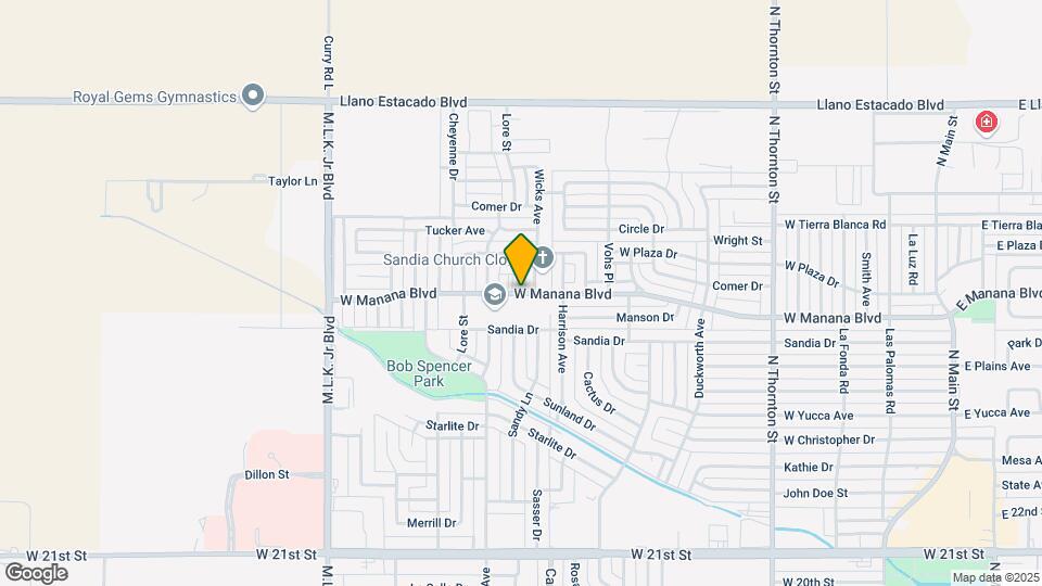 1212 W Manana Blvd Map and Location Details