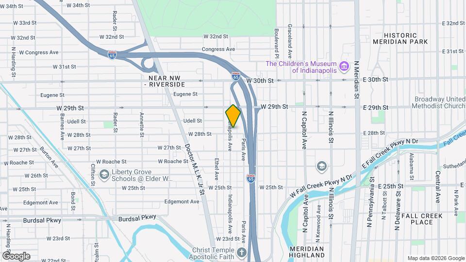 2807 Indianapolis Ave Map and Location Details