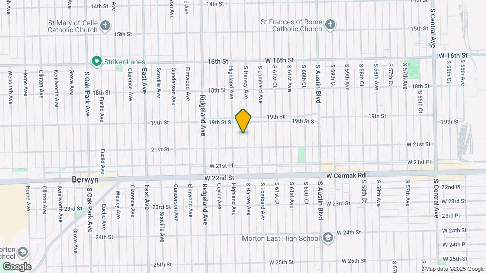 1922 S Harvey Ave Map and Location Details