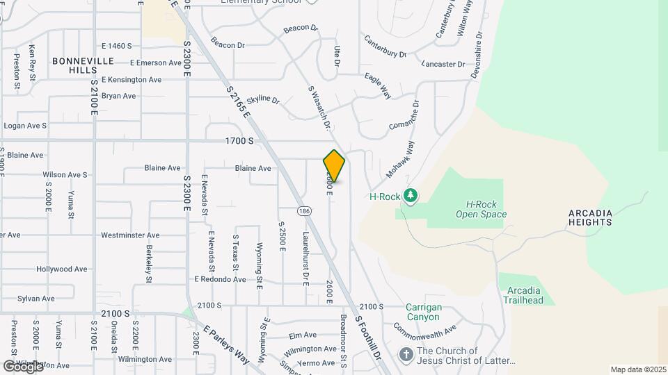 1793 S 2600 E Map and Location Details