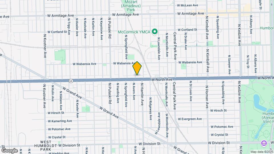 3822 W North Ave Map and Location Details
