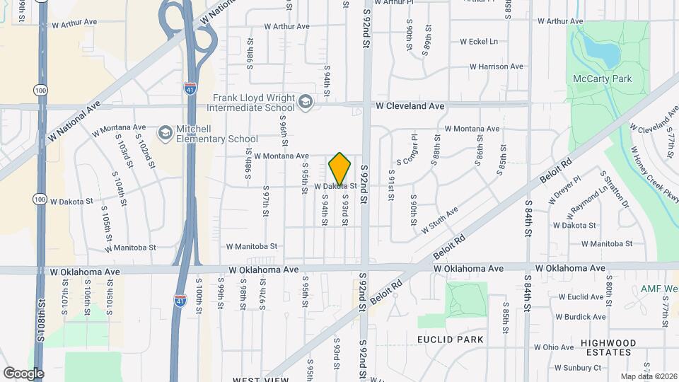 2907 S 93rd St Map and Location Details