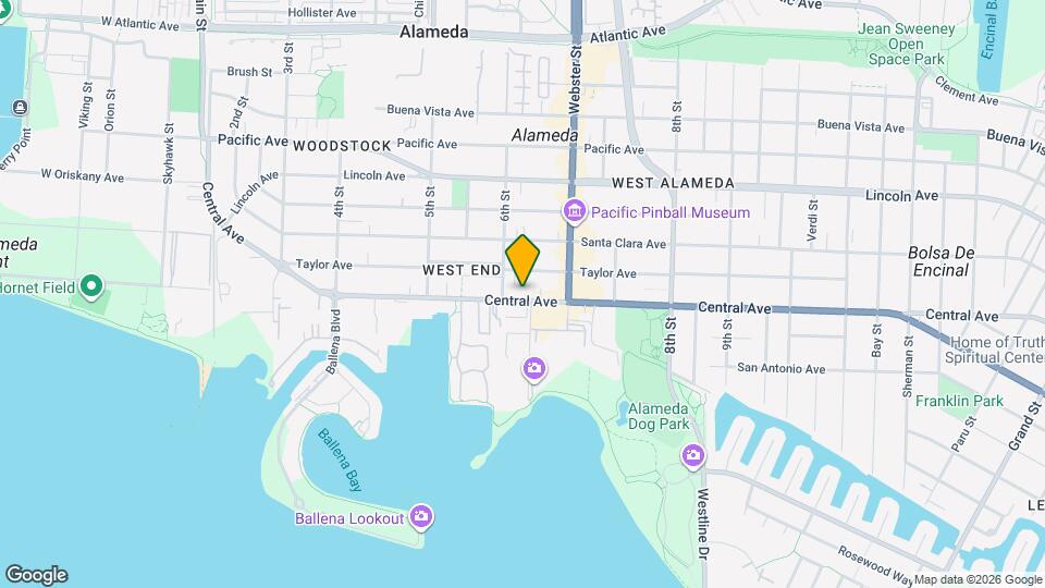 Alameda Arms Apartments Map and Location Details