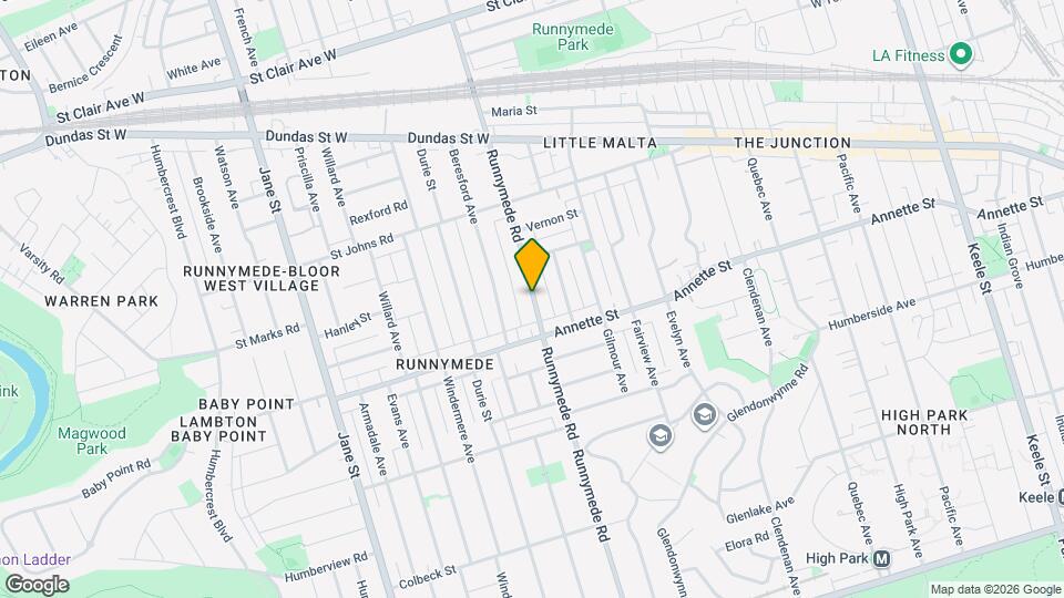 528 Runnymede Rd Map and Location Details