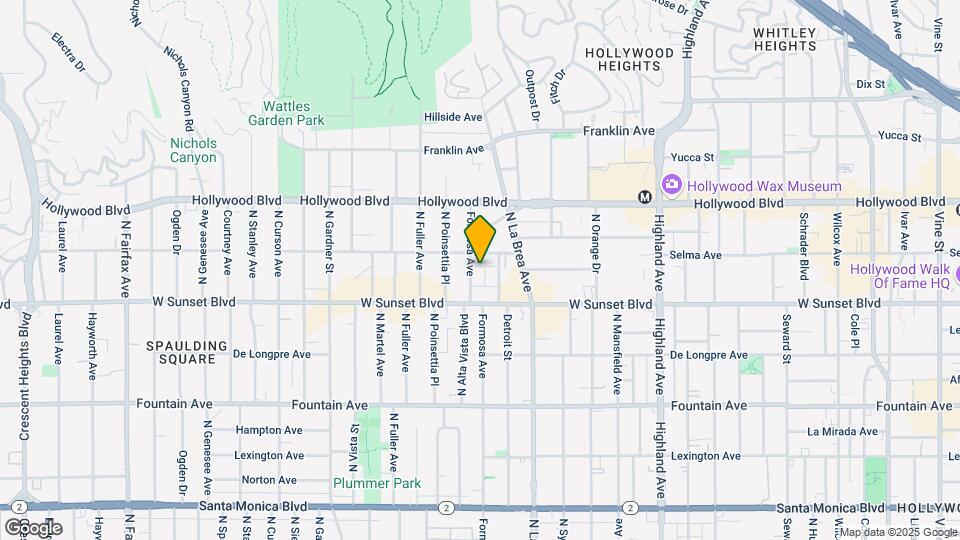 1540 N Formosa Ave Map and Location Details