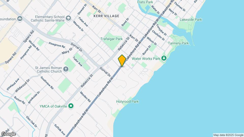 200-206 Lakeshore Rd W Map and Location Details
