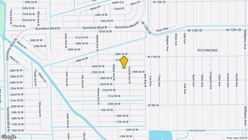2606 25th St W Map and Location Details