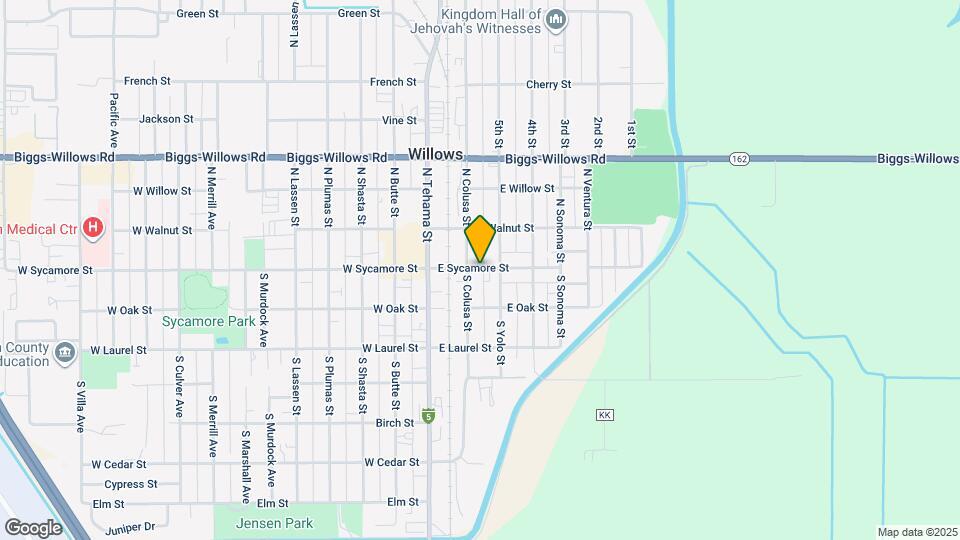 340 E Sycamore St Mapa y Detalles de la Ubicación